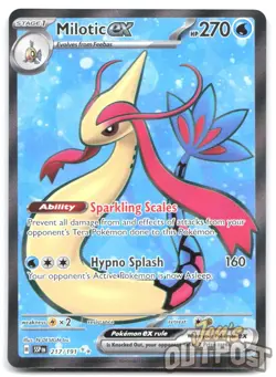 Milotic ex 217/191 Ultra Rare Surging Sparks Pokemon NM - Image 1