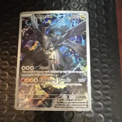 Pokemon N's Zekrom Full Art Holo Promo 037 HP130 Rampaging Thunder black star - Image 1