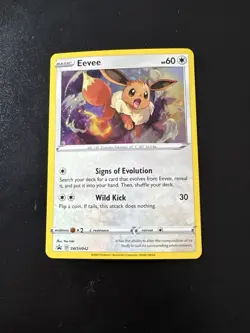 Pokemon Eevee SWSH042 Black Star Promo Cosmos Holo - Image 1