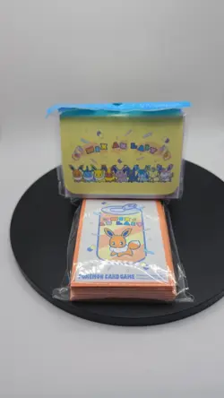 Pokemon Center Japan Eevee and Eeveelution Mix Au Lait Deck Box + Sleeves - Image 1