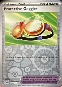 Protective Goggles 164/165 Uncommon 151 Pokemon Reverse Holo NM/M - Image 1