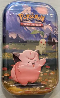 POKEMON MEGA EVOLUTION ASCENDED HEROES CLEFAIRY MINI TIN with 2 Booster Packs - Image 1