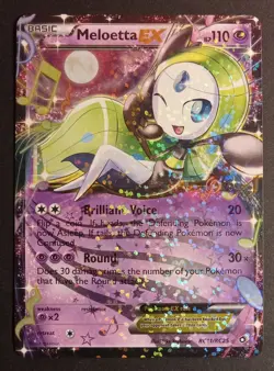 Pokemon TCG Meloetta EX RC11/RC25 Lgndry Treasures Radiant Coll Holo NM-/LP+ - Image 1