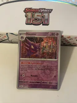Pokemon TCG Haunter Scarlet & Violet - 151 093/165 Reverse Holo Uncommon - Image 1