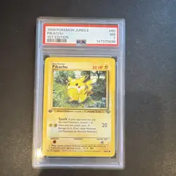Pokemon Wizards Pikachu Jungle 1st Edition 60/64 Common English 1999 PSA 7 - Image 1