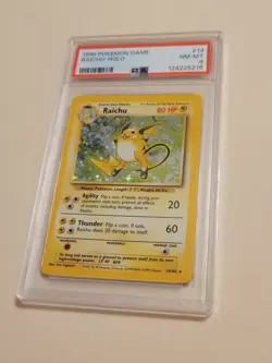 Raichu - Pokemon Base Set #14 - Holo - Near Mint to Mint PSA 8 - Image 1