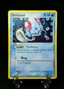Tentacool Hidden Legends Pokemon TCG 77/101 Holo - Image 1