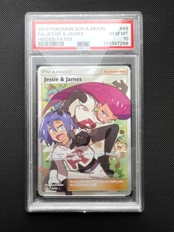 Pokemon TCG: Jessie & James Full Art 68/68 Hidden Fates | GEM MINT | PSA 10 - Image 1