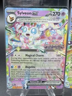 Pokemon Prismatic Evolution Stamped Promos Leafeon EX #6 Sylveon EX Sealed #41 - Image 1