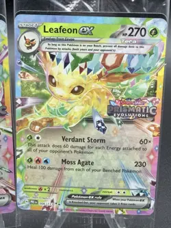 Pokemon Prismatic Evolution Stamped Promos Leafeon EX #6 Sylveon EX Sealed #41 - Image 2