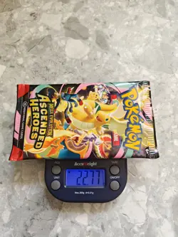 HEAVY! 22.77g Pokemon TCG Ascended Heroes Booster Pack (SEALED) - Image 1