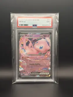 Scarlet & Violet 151 Mew ex #151/165 Pokemon TCG PSA 9 Mint - Image 1
