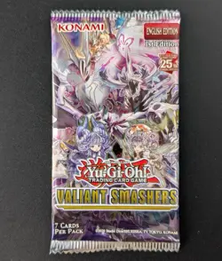 136 YuGiOh TCG 1st Edition Valiant Smashers Booster Pack Sealed English Lot - Image 2