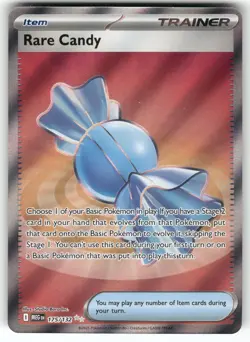 POKEMON RARE CANDY 175/132 ULTRA RARE MEGA EVOLUTION HOLO NM - Image 1