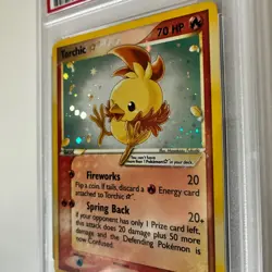 2004 Pokemon Gold Star Ex Team Rocket Returns #108 Torchic Holo PSA 8 NM-MT - Image 4