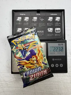 VERY HEAVY! 22.32g Pokemon TCG Crown Zenith Booster Pack | Sealed - Image 1