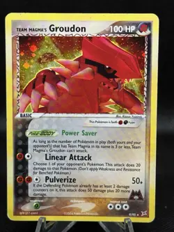 Team Magma’s Groudon 9/95 Pokemon Team Magma & Team Aqua Non Holo HP - Image 1