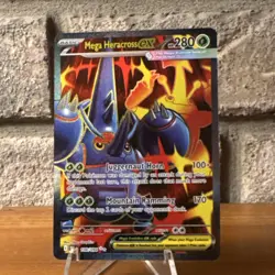 Pokemon TCG Mega Heracross EX Ultra Rare Full Art Holo Me02 108/094 280 HP - Image 1