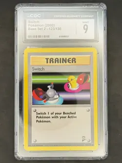 Switch Base Set 2 123/130 2000 Pokemon ENG CGC 9 - Image 1