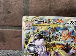 Pokemon TCG Sword & Shield Crown Zenith GG44/GG70 Mewtwo VSTAR Full Art NM - Image 2