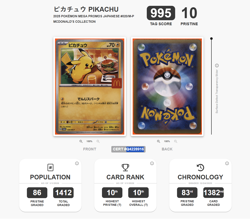 2025 Pokemon Mega Japanese McDonald's Collection Pikachu TAG 10 Pristine (995) - Image 4