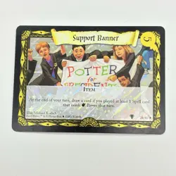 Harry Potter Trading Card Game Support Banner 28/80 Base Set Holo Foil 2001 - Image 1