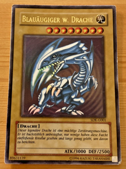 Yu-Gi-Oh Blauaugiger W. Drache SDK-G001 Ultra Rare Deutsch Vintage Blue Eyes - Image 1