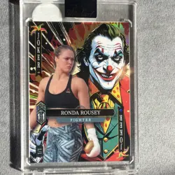 Wild Card 2025 Jokers Wild Ronda Rousey #SDJWM-RRNs05 Rainbow Foil 1/1 MMA Card - Image 1