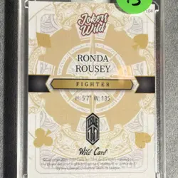 Wild Card 2025 Jokers Wild Ronda Rousey #SDJWM-RRNs05 Rainbow Foil 1/1 MMA Card - Image 2