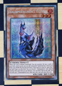 Salamangreat Foxy Prismatic Secret Rare Unlimited NM MP19-EN154 #1 - Image 1