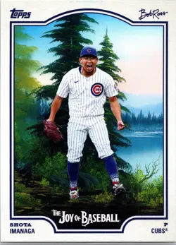 2025 Topps X Bob Ross the Joy of Baseball - Shota Imanaga #33 - Image 1
