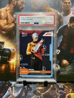 2024 Topps Now Formula 1 Lando Norris #12 Secures First Victory In F1 PSA 7 - Image 1