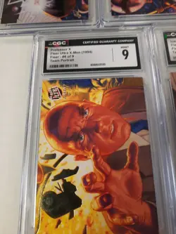Complete 9 Card Set ALL Cgc Graded NM Mint Fleer Ultra X-Men 1994 Team Portrait - Image 2