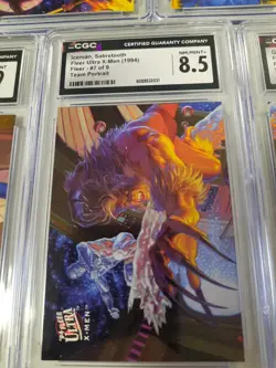 Complete 9 Card Set ALL Cgc Graded NM Mint Fleer Ultra X-Men 1994 Team Portrait - Image 3