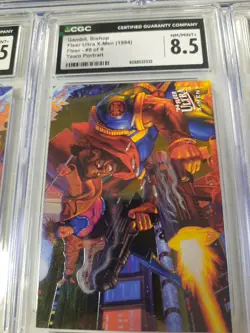 Complete 9 Card Set ALL Cgc Graded NM Mint Fleer Ultra X-Men 1994 Team Portrait - Image 4