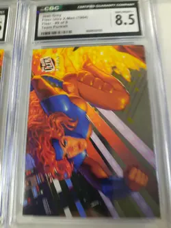 Complete 9 Card Set ALL Cgc Graded NM Mint Fleer Ultra X-Men 1994 Team Portrait - Image 5