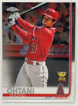 2019 Topps Chrome Shohei Ohtani #1 Super Rookie All-Star Los Angeles Angels - Image 1