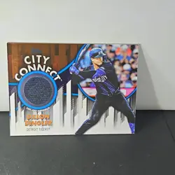 2026 Topps Series 1 Dillon Dingler City Connect Relic Blue /150 #CC-DD Tigers - Image 1