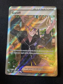 POKEMON CARD GAROFF 227/091 FULL ART DESTINO A PALDEA ITA NEAR MINT - Image 1