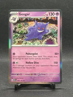 Gengar 094/165 - Holo Rare - Scarlet & Violet: 151 - Pokemon Card TCG - Image 1
