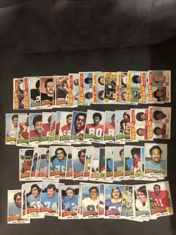 1975 Topps Football Vintage Lot of 850 Cards - Decent Shape Lanier Barney Little - Image 5