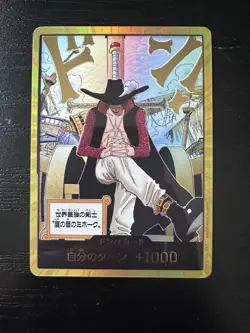One Piece DON !! Card [Gold] (Dracule Mihawk) OP14 Japanese NM - Image 1