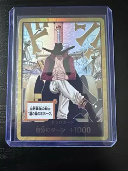 One Piece DON !! Card [Gold] (Dracule Mihawk) OP14 Japanese NM - Image 3