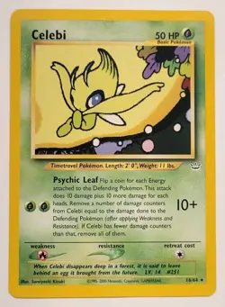 Celebi 16/64 Neo Revelation Regular Card Pokemon TCG Nintendo - Image 1