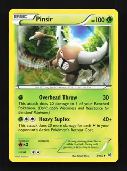 Pinsir 3/162 LP BREAKthrough English Pokemon Card TCG - Image 1