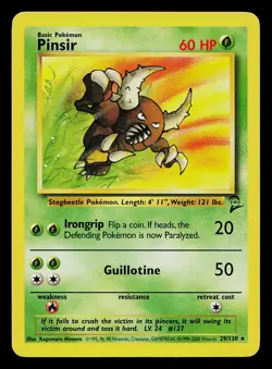 Pokemon Card - Pinsir Base Set 2 29/130 Rare - Image 1