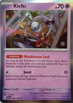 096/198 KLEFKI | RARE HOLO | SCARLET & VIOLET POKEMON CARD - Image 1