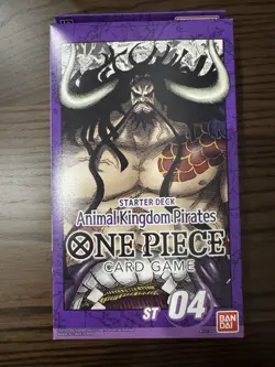 Bandai One Piece Card Game Animal Kingdom Pirates ST04 Starter Deck English - Image 1