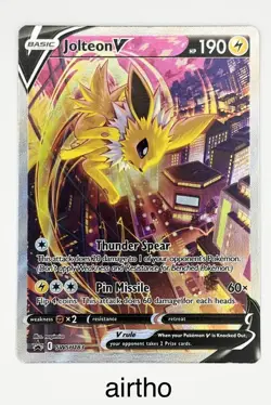 Pokemon Jolteon V SWSH183 Sword & Shield Promo Card Near Mint - Image 1