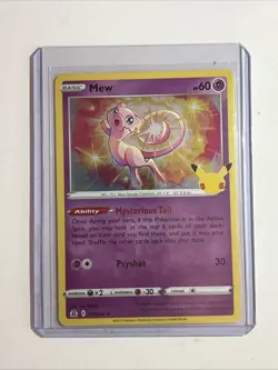 Pokemon TCG Mew Celebrations Promo Holo Rare Psychic Card 011/025 60 HP K1 - Image 1